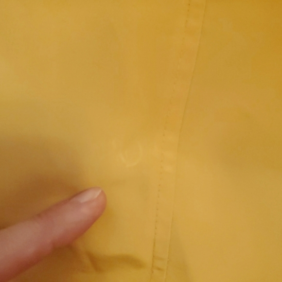 Charter Club Water Resistant jacket. Rain. Yellow. Women size M. No hood. - Picture 12 of 15